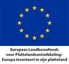 Logo Europees landbouwfonds voor Plattelandsontwikkeling: Europa investeert in zijn platteland.